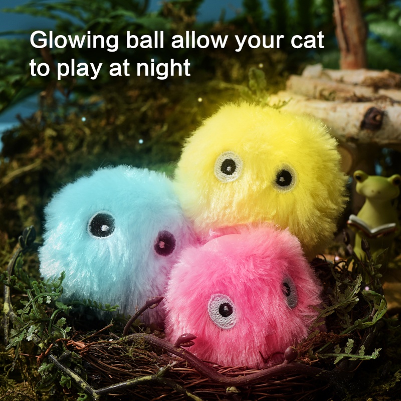 1/3 pçs bola interativa inteligente gato cão brinquedos de pelúcia elétrica catnip treinamento brinquedo gatinho toque soando produto para animais de estimação rangido brinquedo bola
