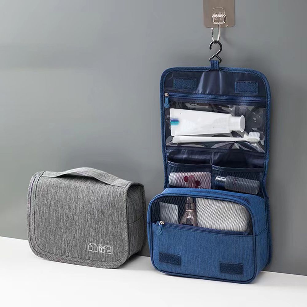High Quality Travel Makeup Bags Women Waterproof Cosmetic Bag Toiletries Organizer Hanging Dry and Wet Separation Storage Bag