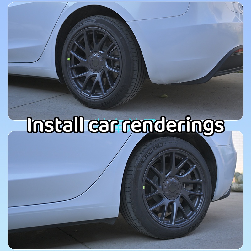 4 pçs roda hubcap capa para tesla modelo 3 highland 2024 hub caps desempenho substituição roda tampa aro completo capa acessórios