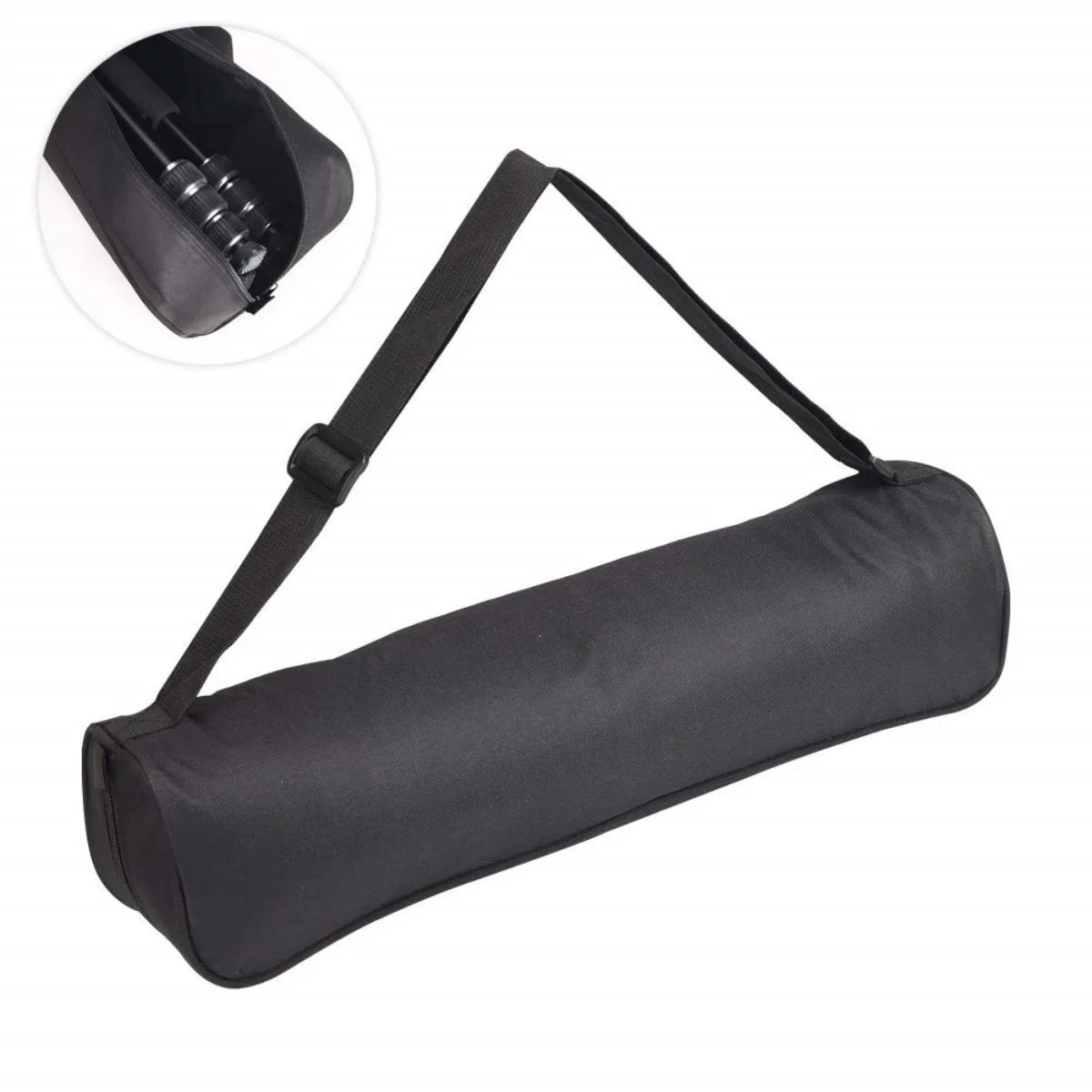 ‌Portable Tripod Storage Bag with Strap - Folding Carrying Case for Microphone Stands & Tripods (40-84cm)
