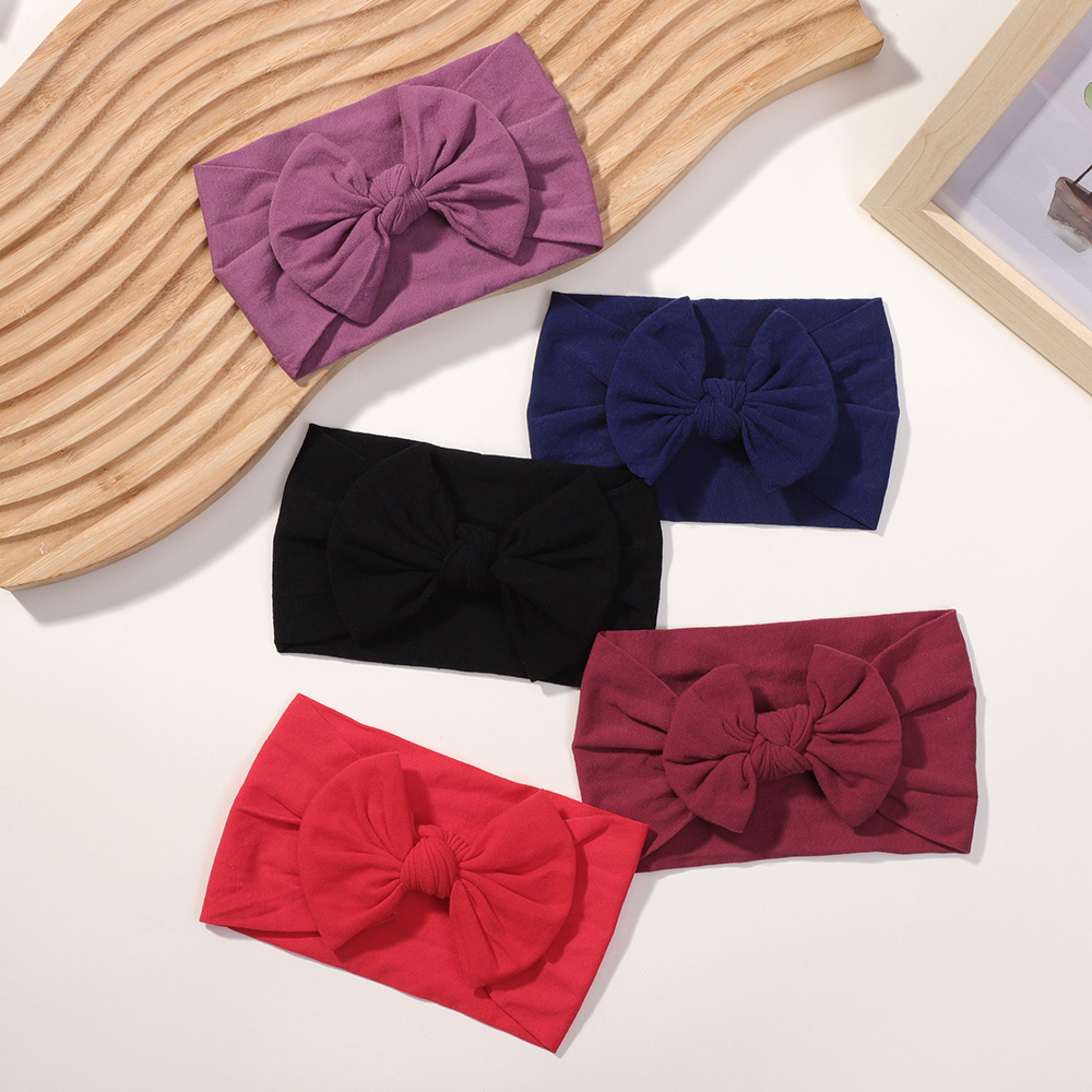 5 pçs bonito arcos bandana do bebê macio elástico faixas de cabelo da menina do bebê para recém-nascido infantil turbante headwear acessórios para o cabelo do bebê