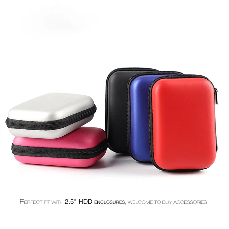 Bluetooth & Data Cable Organizer Case · EVA Zippered Storage Bag for Hard Drives · External USB Hard Drive Disk Storage Pouch
