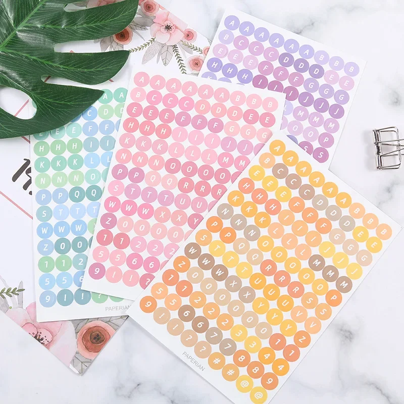 4 Tấm Bảng Chữ Cái Miếng Dán Kawaii Đồ Văn Phòng Phẩm Miếng Dán DIY Thêu Sò Lập Kế Hoạch Xách Tay Tạp Chí Trang Trí Vật Dụng Văn Phòng