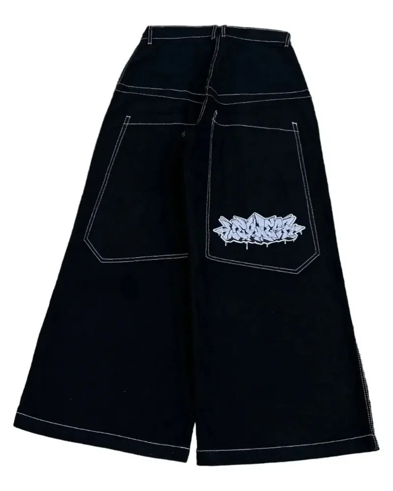 Y2K Baggy Jeans vintage Haftowane wysokiej jakości dżinsy mężczyźni kobiety Hip Hop Harajuku Goth moda streetwear Casual szerokie nogawki Jeans