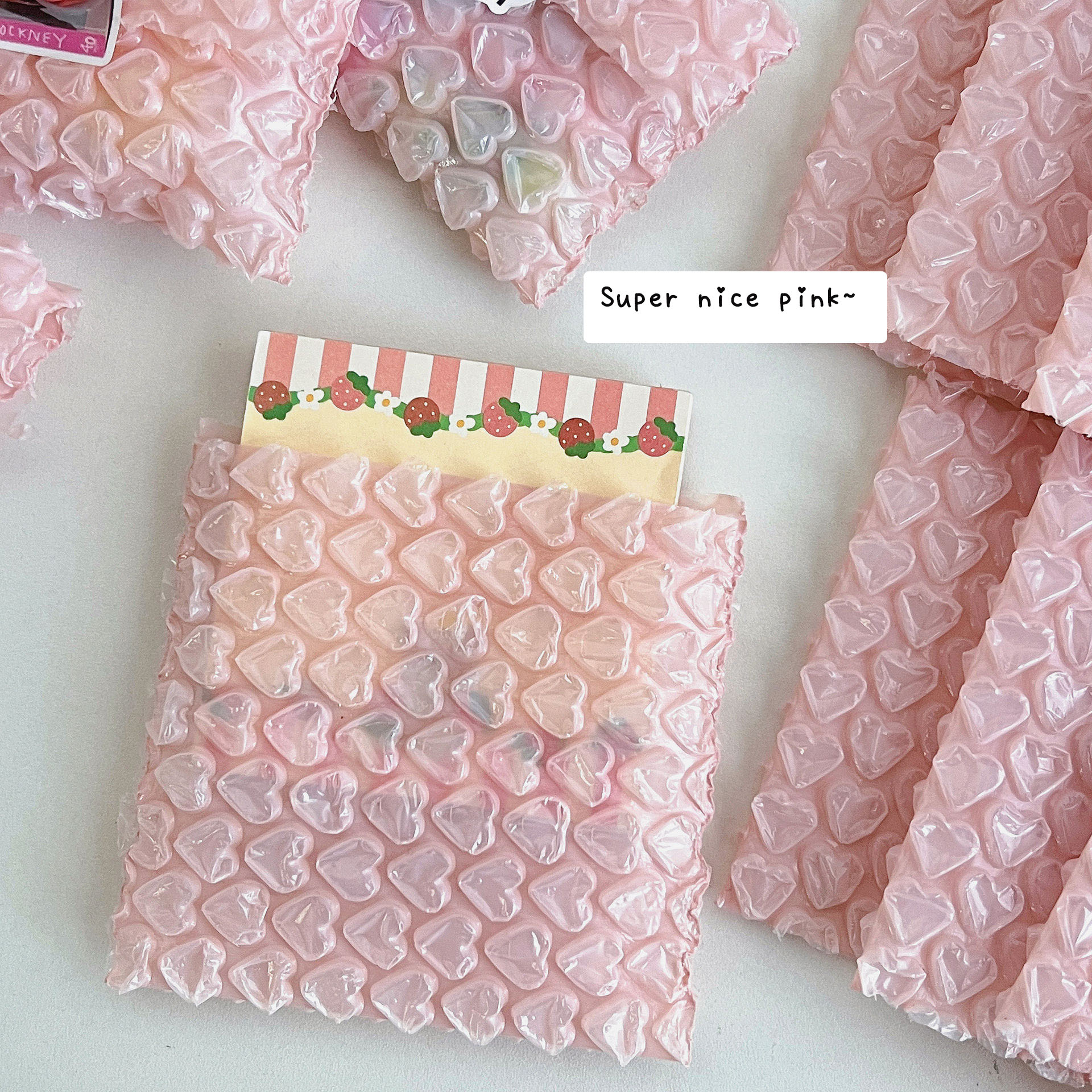 10 шт./упаковка, пузырчатые сумки в форме сердца