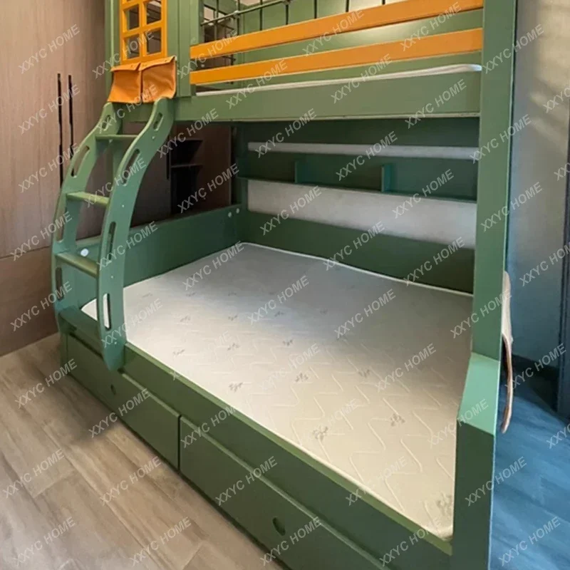 Double Storage Space Children Beds Loft Foldable Bunk Slide Children Beds Design Mueble Infantil Bedroom Furniture