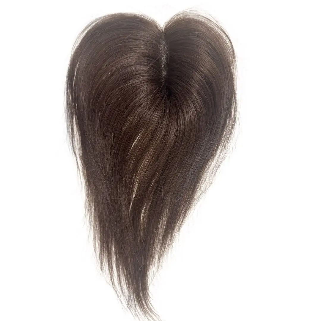 Toppers de cabelo humano de renda suíça fina invisível com franja clip-in franja natural postiços topper para mulheres com desbaste de cabelo