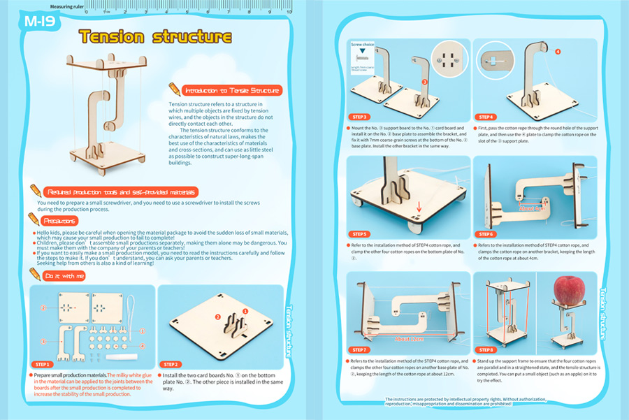 DIY Handmade Small Production Physical Model Assembly Craft Technology Science Experiment Educational Toy Project for School Kid