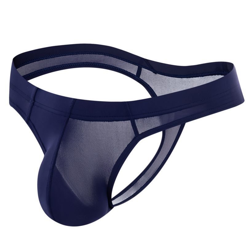 1 PC Męskie majtki stringi Ultracienkie stringi G Strings Pouch Ice Silk Tanga Hombre Seksowna bielizna gejowska Oddychające majtki męskie