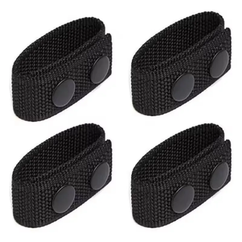 Cinturón táctico multifuncional con doble hebilla de nailon, cinturones portátiles, equipo de accesorios, accesorio para deportes al aire libre, hebilla fija, 4 Uds.