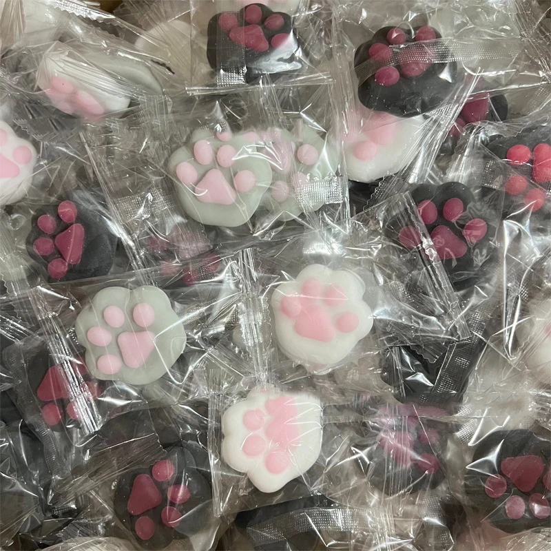3pcs Kawaii Mini Squishy Cat PAW Pinch Squeeze ของเล่นน่ารัก Cat PAW สัตว์ Dango Fidgeting เด็ก Sensory ของเล่นสาวของขวัญราคาถูก Stuff