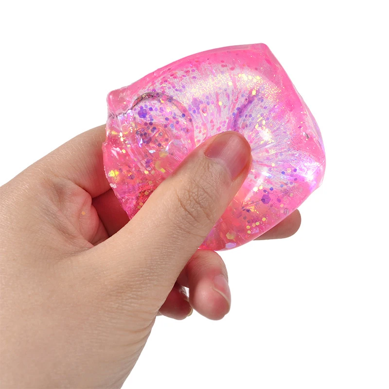 Maltose จําลองเต้าหู้ก้อนน้ําแข็งขนาดเล็ก Anti ความเครียดช้า Rebound Polar Light สีสันบีบ TPR Block Decompression ของเล่น