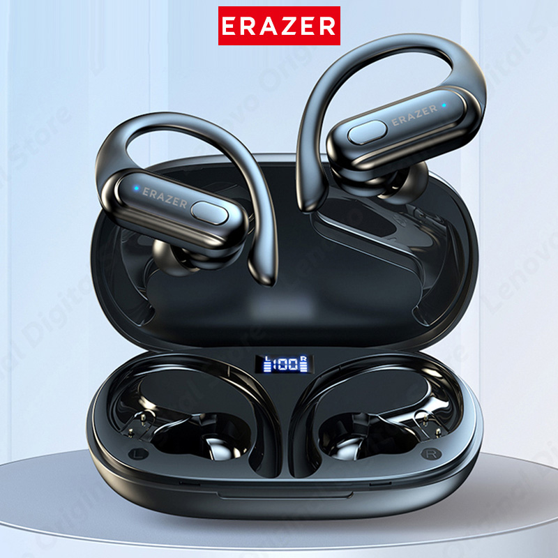 ERAZER XT60 Fone de ouvido sem fio Bluetooth 5.3 Bass Stereo Sports Headset com microfone