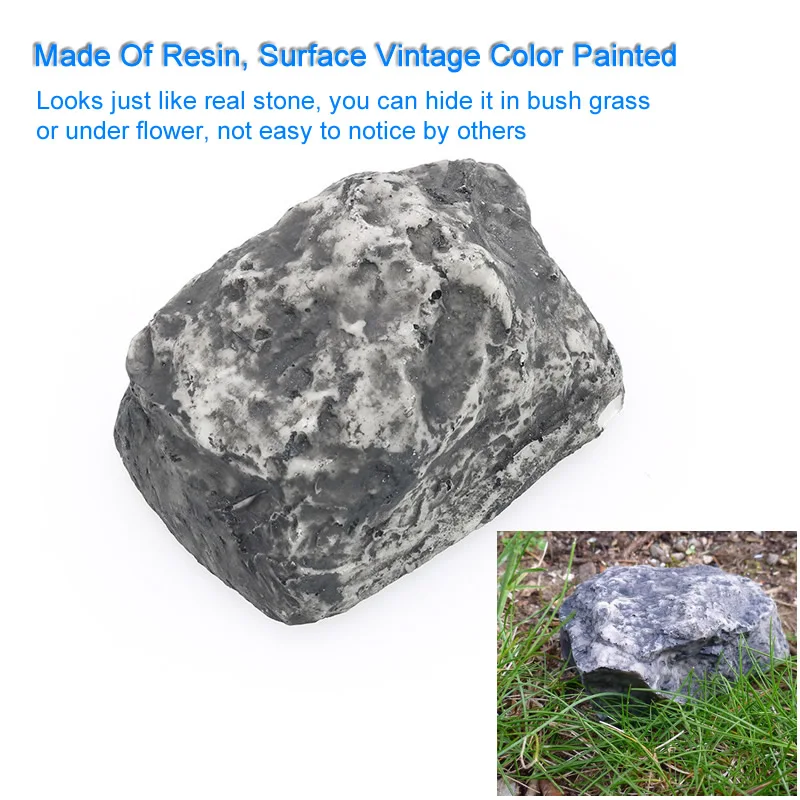 Sight Secret Rock Stone Shape อะไหล่กุญแจตู้เซฟกันน้ําซ่อนช่องเก็บสําหรับบ้านสวนกลางแจ้ง RV Key ตู้เซฟ