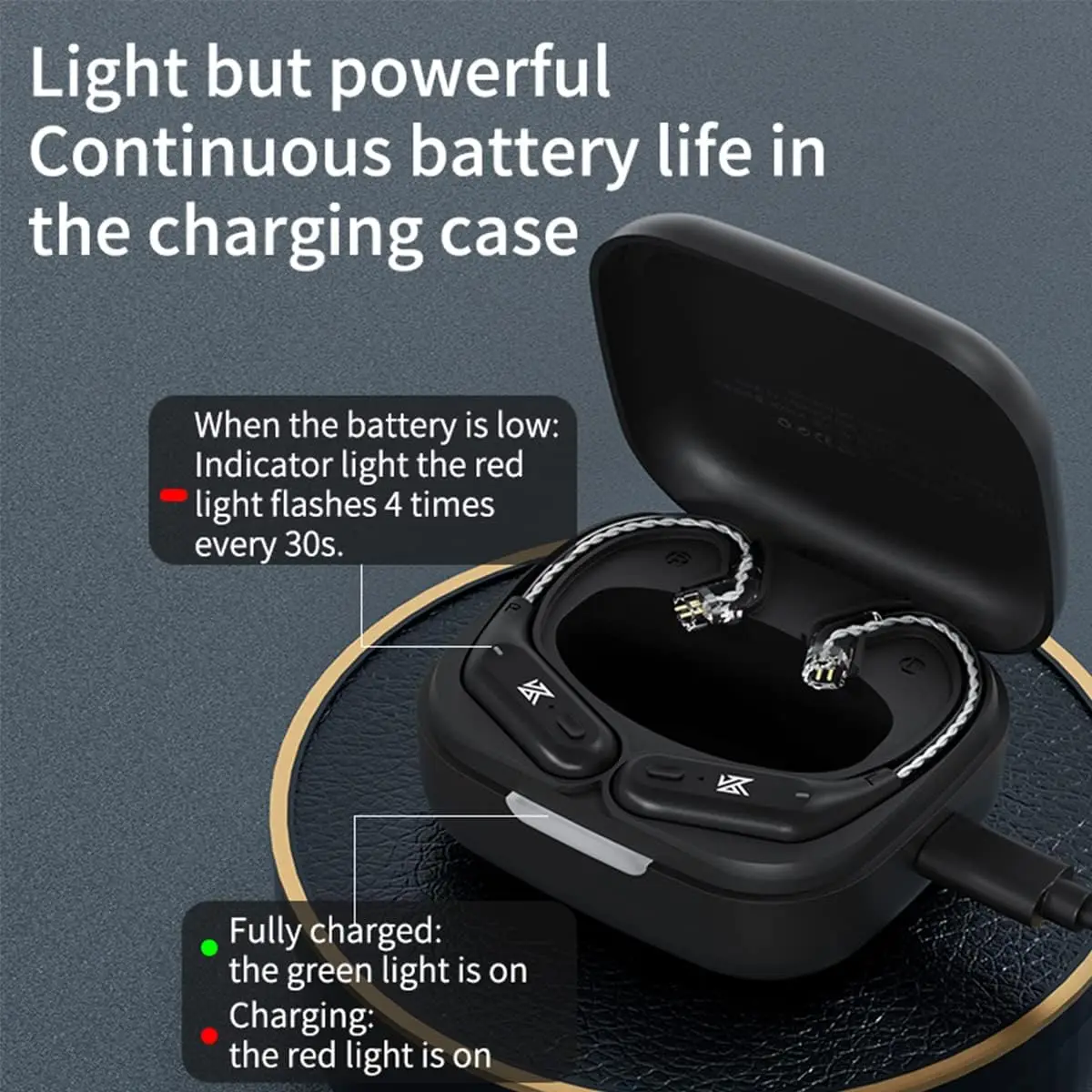 KZ AZ09 Bezprzewodowy kabel do aktualizacji HD Bluetooth 5.4 Przewodowy zestaw słuchawkowy HIFI z etui ładującym do słuchawek KZ CCA