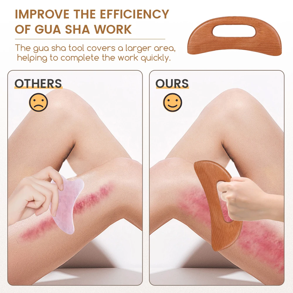 Health Care Slimming Guasha คณะกรรมการไม้นวดบําบัด Stick Lymphatic Drainage นวดขูดสําหรับผ่อนคลายและ Recover
