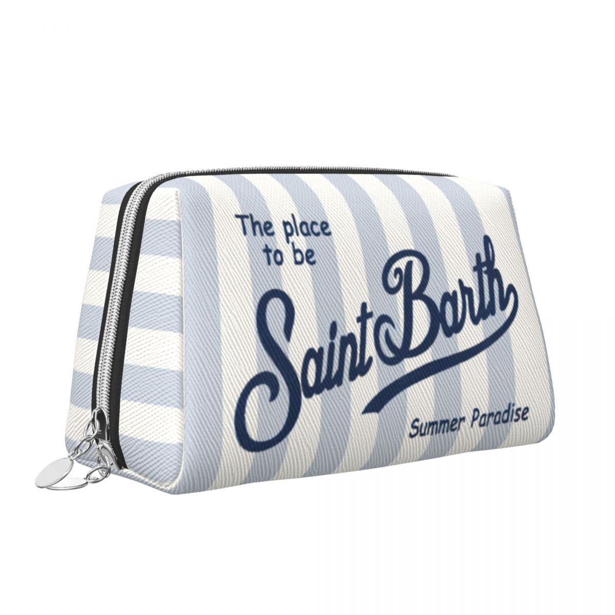 Stripe S-SAINT B-BARTH Exquisite and stylish portable multifunctional leather travel grooming and makeup bag