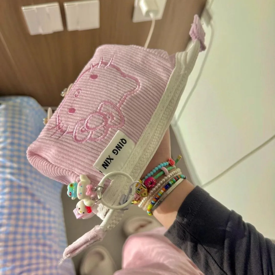 Kawaii Hello Kitty น่ารักการ์ตูน 2 ชั้นขนาดใหญ่ความจุเด็กกระเป๋าดินสอนักเรียนโรงเรียนดินสอกล่องของขวัญหญิง