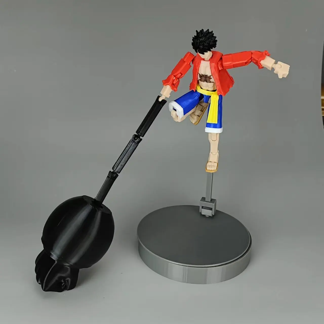 3D Printed One Piece Monkey D Luffy Anime Multi-Jointed Toys Action Figures Shapeshift Robot Mannequin Model Ornaments Gifts