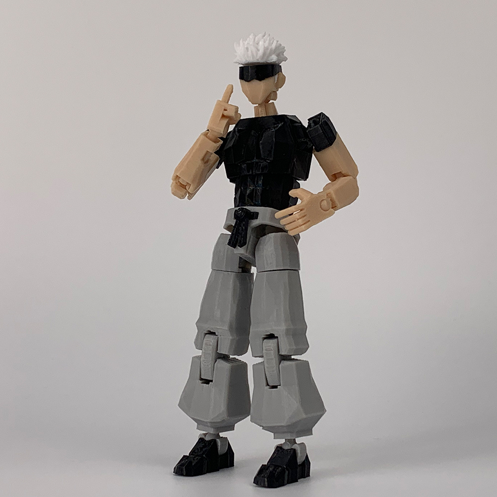 Figuras de acción de juguete Shapeshift multiarticuladas, Jujutsu Kaisen Gojo Satoru, Anime impreso en 3D, modelo de maniquí, adornos, regalos