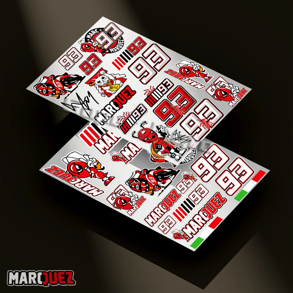 Наклейка на шлем Marc Marquez 93 SHOEI KTM BMW Kawasaki CF MOTO Aprilia Ducati Honda Yamaha, аксессуары для мотоциклов GP CBR 2025