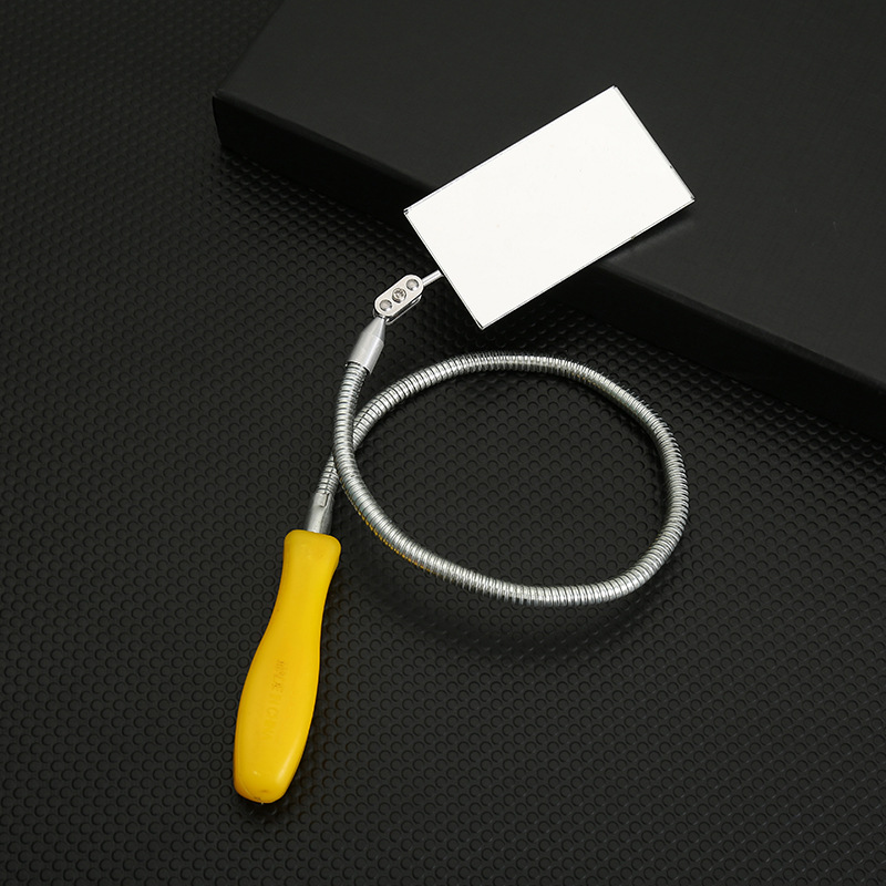 Espelho de inspeção da parte inferior, espelho telescópico dobrável de 360 graus para inspeção de chassi, espelho de detecção de reparo de carro