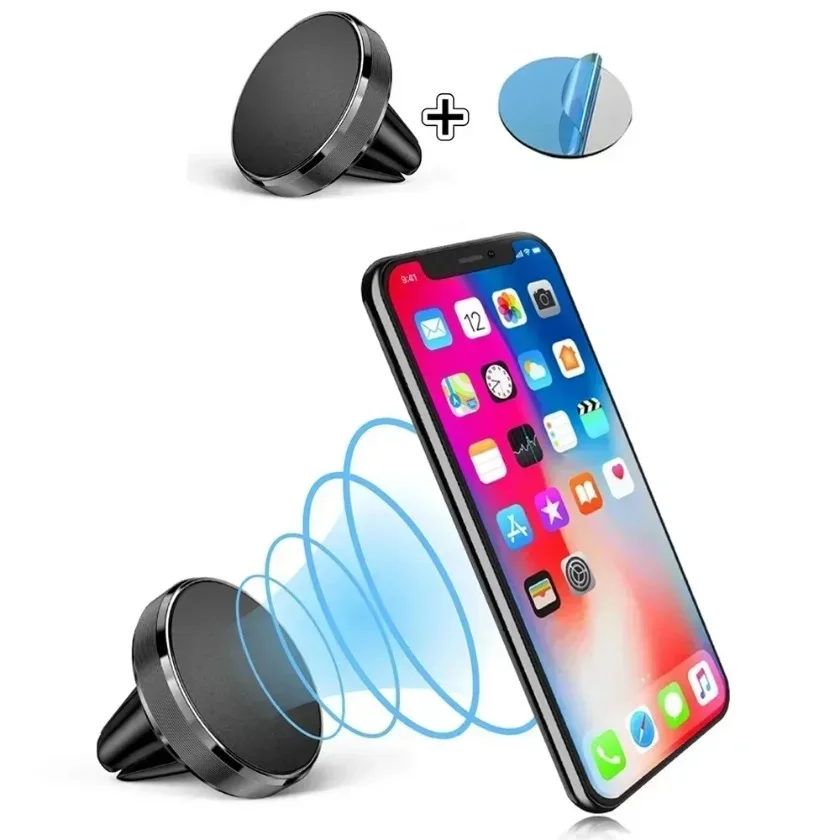 Imán de ventilación de aire para teléfono inteligente, soporte móvil para GPS, soporte magnético para teléfono de coche para iPhone 12, 13, 14, 15 16 Pro, Xiaomi y Samsung