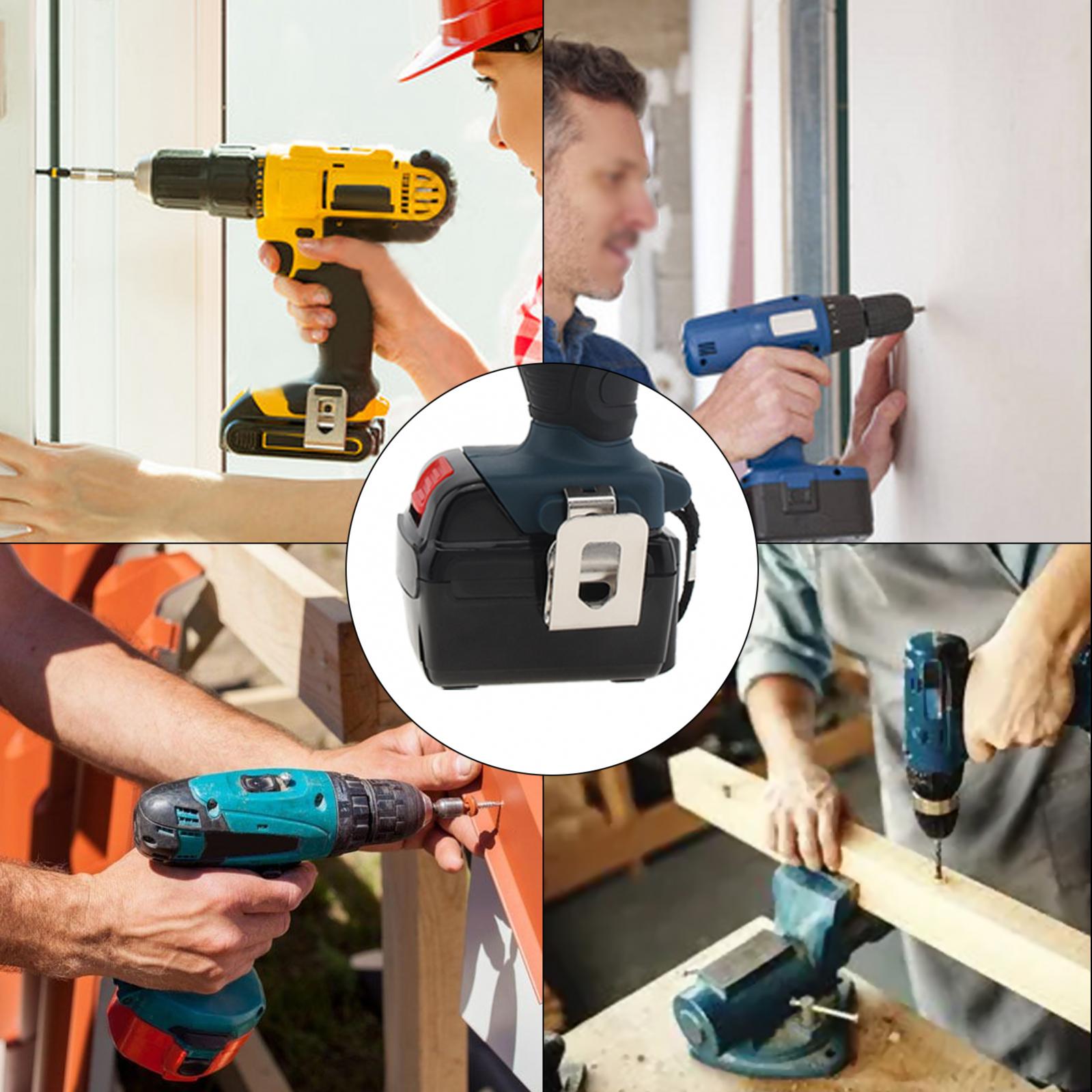 5 pçs resistência elétrica broca cinto clipe substituição ganchos ferramenta titular apto para dewalt/makita brocas de impacto ferramenta cinto titular clipe