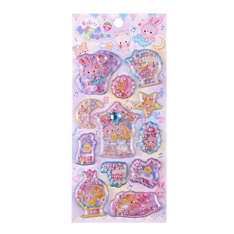 Kawaii Kaninchen Kleine Perle Dekorative 3D Aufkleber Scrapbooking Diy Journaling Nette Schreibwaren Tagebuch Aufkleber Ablum Preise Geschenk
