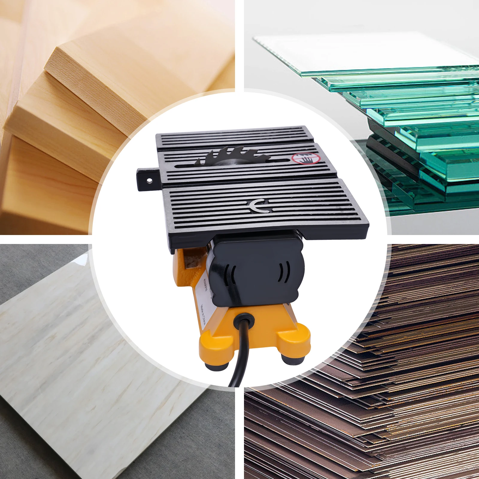 Electric Table Saw Power Tool Metal Wood Cutting Machine Workbench for Carpentry Circular Blade