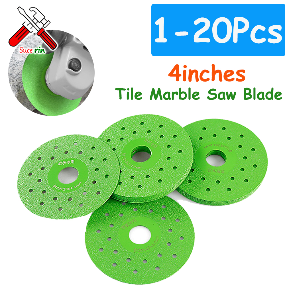1–20 Stück Fliesentrennscheibe, 100 mm, superdünnes Diamant-Marmor-Sägeblatt für Porzellan, Keramik, Glas, Granit, Jade, Schleifscheibe