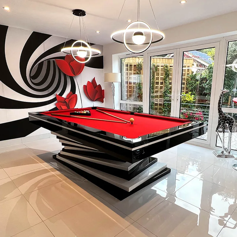 2025 Luxury Design 8ft 9ft Top Quality Slate Pool Table, Easy To Assemble