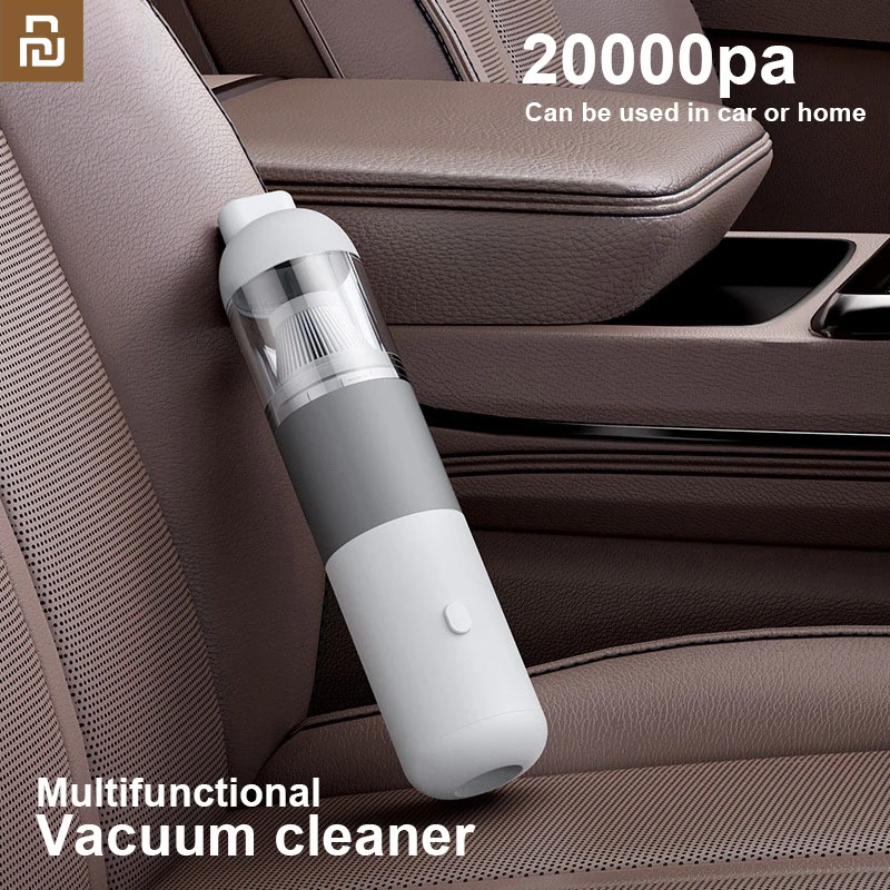 YOUPIN Car Vacuum Cleaner New 3 in1 Wireless Automobile Vacuum Cleaner Portable Robot Vacuum Cleaner Handheld Mini Dust Catcher