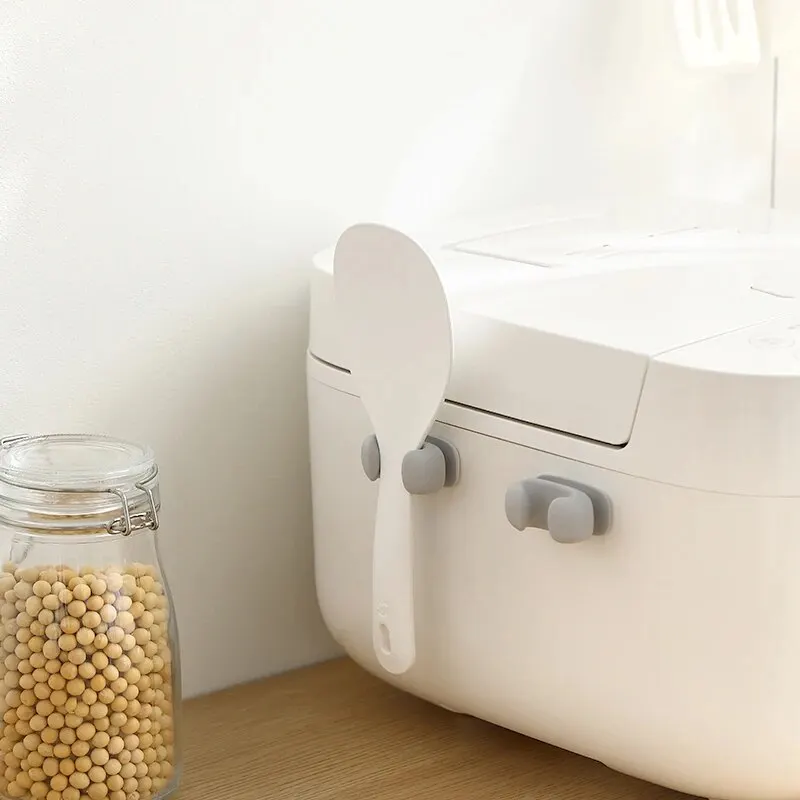 Portacucchiaio di riso Portaoggetti in silicone, Mensola per cucchiai da cucina a parete, Portaoggetti per posizionamento