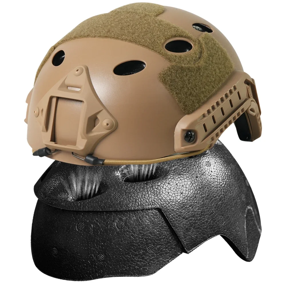 Capacete rápido abs leve capacete pistola de ar mh esportes comuns ao ar livre pj pistola de ar tiro cs proteção policial especial