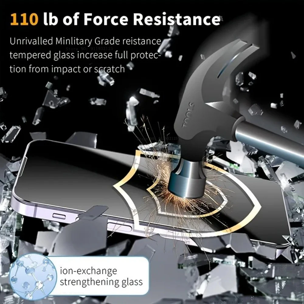 Protector de instalación sin polvo de vidrio templado de privacidad de 3 uds para IPhone 15 14 13 12 11 16 Pro Max XR X Protector de pantalla antiespía