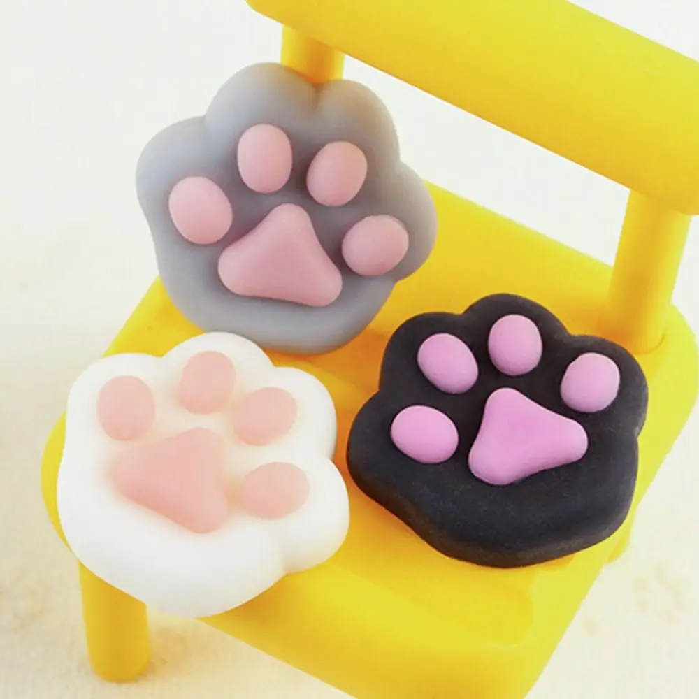 MINI TPR Cat PAW Squeeze ของเล่นแมวเท้า 3D Fidget ของเล่นช้า Rebound ความเครียดบรรเทา Decompression ของเล่นเด็กของเล่น antistress เท้า