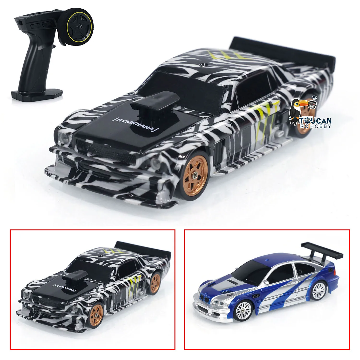 Pouvez-vous ro RC 1/43 Version RTR Améliorée pour Voiture de Course Radiocommandée, Modèle à Grande Vitesse, Quatre Roues Motrices, 2.4g, Drift Race, Mini Cadeaux