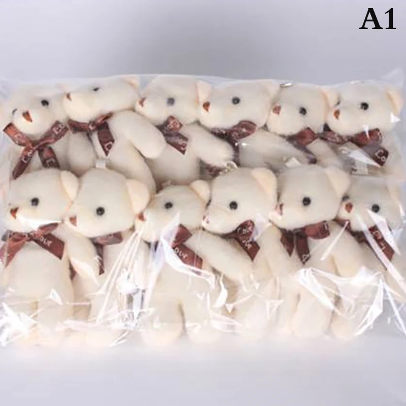 12 ชิ้นตุ๊กตาหมีตุ๊กตาหมีตุ๊กตาของเล่นมินิตุ๊กตาหมีตุ๊กตาของเล่นพวงกุญแจกระเป๋าจี้ตกแต่งงานแต่งงานเด็กของขวัญวันเกิด