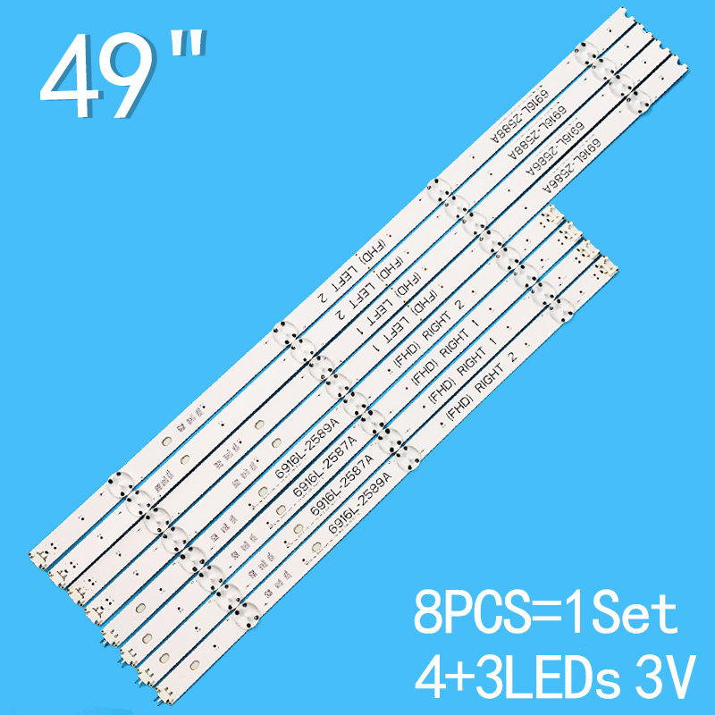 ใหม่สำหรับทีวี49 "49lh6000 Agf79047502 49LH609V 49LW540S 49LH630V 49LH604V 6916L-2586A 6916L-2587A 6916L-2588A 6916L-2589A 49" V16