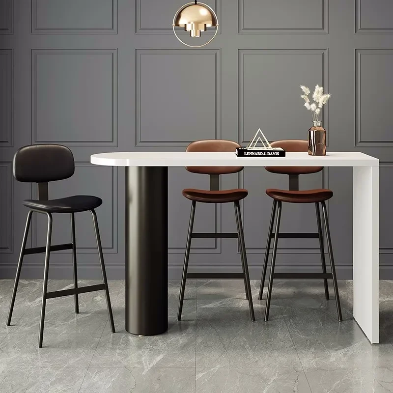 Estilo industrial retro saco macio encosto alto fezes simples e moderno casa barra fezes resistente a riscos e resistente ao desgaste cadeira de barra