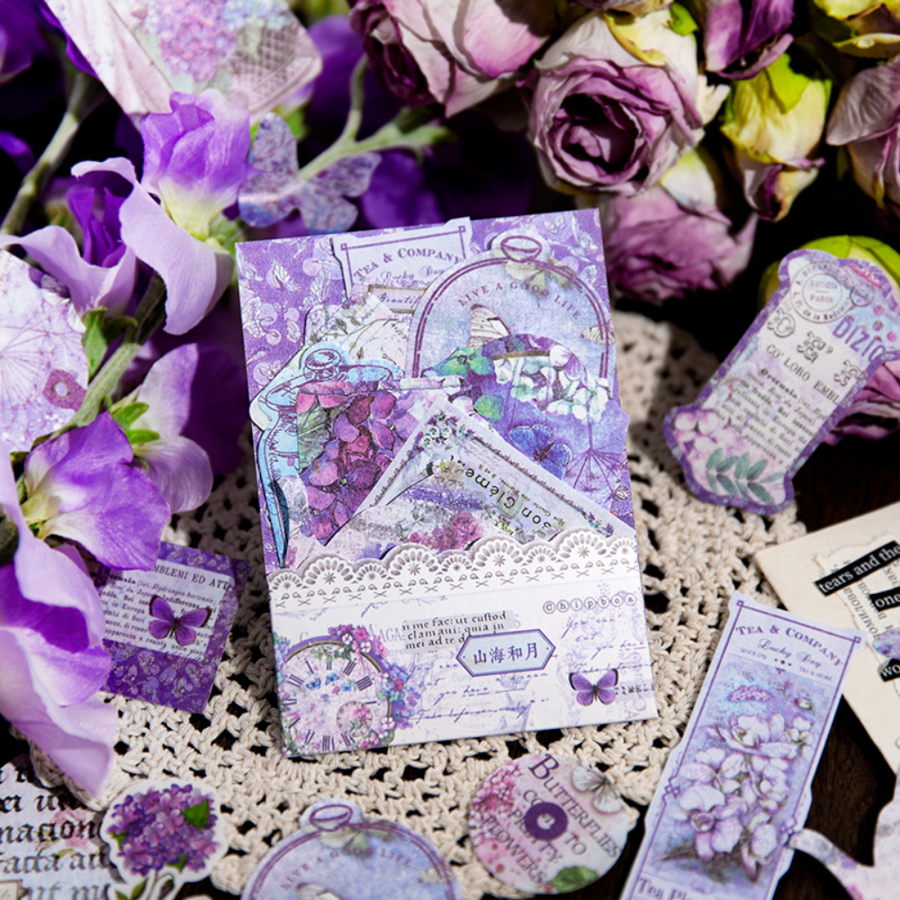 Mr. Papier 4 Arten 40 Sheets/pack Vintage Papier Künstlerische Schöne Vase Pflanze Schmetterling Handbuch Dekorative Nachricht Papier