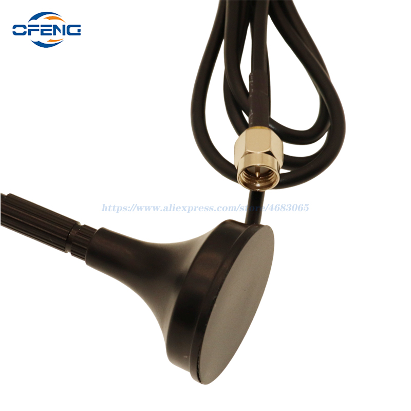 4G LTE 자기 안테나 TS9 CRC9 SMA Male 커넥터 2G 3G 700-2700MHz 12dBi GSM 외부 라우터 안테나 1M 맞춤형