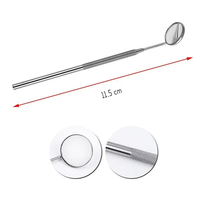 Nha Khoa Miệng Gương Kiểm Tra Cây Nối Mi Trang Điểm Gương Inox Làm Trắng Răng Vệ Sinh Răng Miệng Mi Tiếp Liệu Dụng Cụ