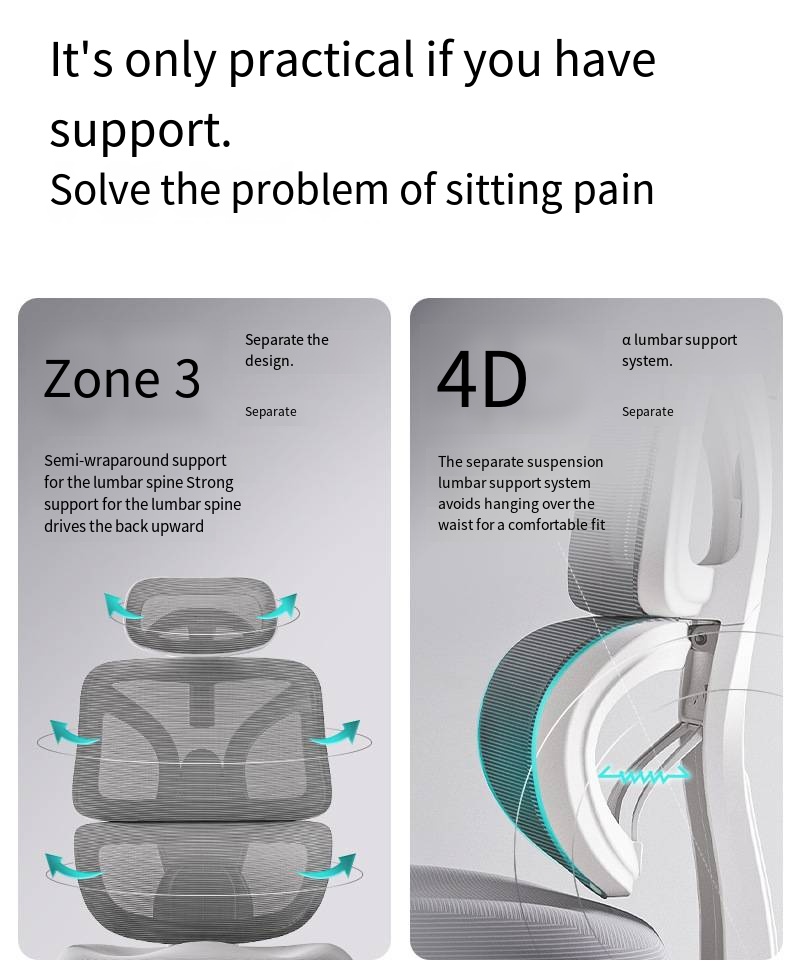 Silla ergonómica de oficina navideña, malla elevable, deportes electrónicos, pie de aluminio para videojuegos, soporte Lumbar 3D, escritorio giratorio, asiento ajustable