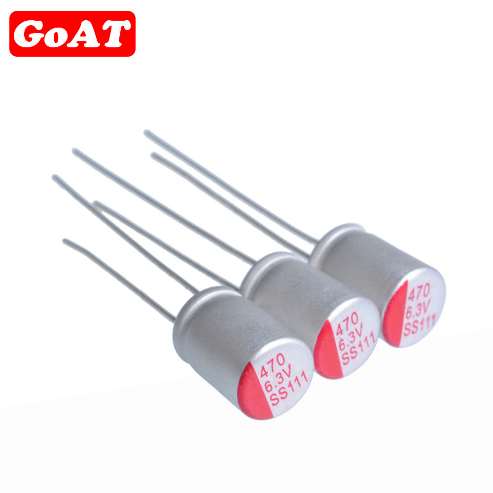 Condensador sólido de polímero 6,3 V 10V 16V 25V 35V 50V 100V 4,7uF 10uF 22uF 33uF 47uF 68uF 100uF 220uF 270uF 330uF 470uF 1000uF 2200uF