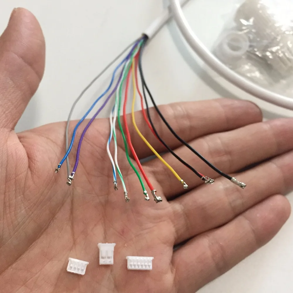 ESCAM CCTV IP POE red WiFi HD cámara PCB módulo de alimentación de vídeo Cable POE resistente a la intemperie RJ45 hembra y DC macho blanco