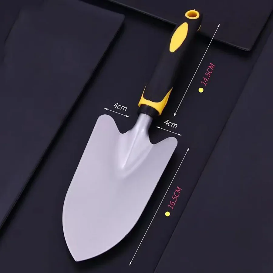 เครื่องมือปลูกต้นไม้ Hoe Spade Dual-Purpose สวน 4 ชิ้นกลางแจ้งขุดและกําจัดวัชพืชเครื่องมือขนาดเล็กพลั่วกระถางต้นไม้