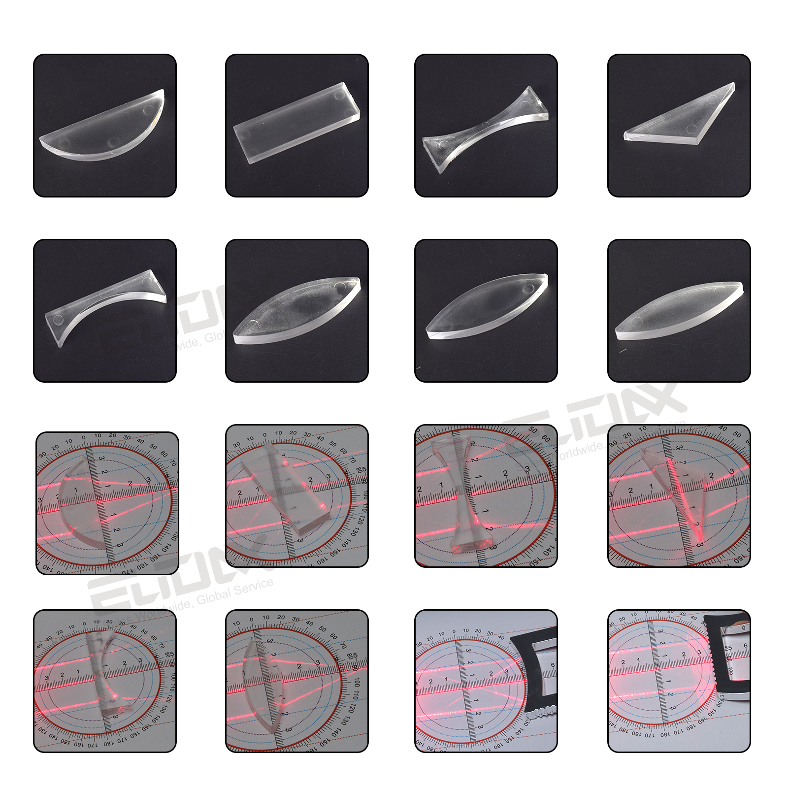 Physics Geometrical Optics Experiment Kit Light Reflection and Refraction Educational Tools Lens Prism for Students Teacher