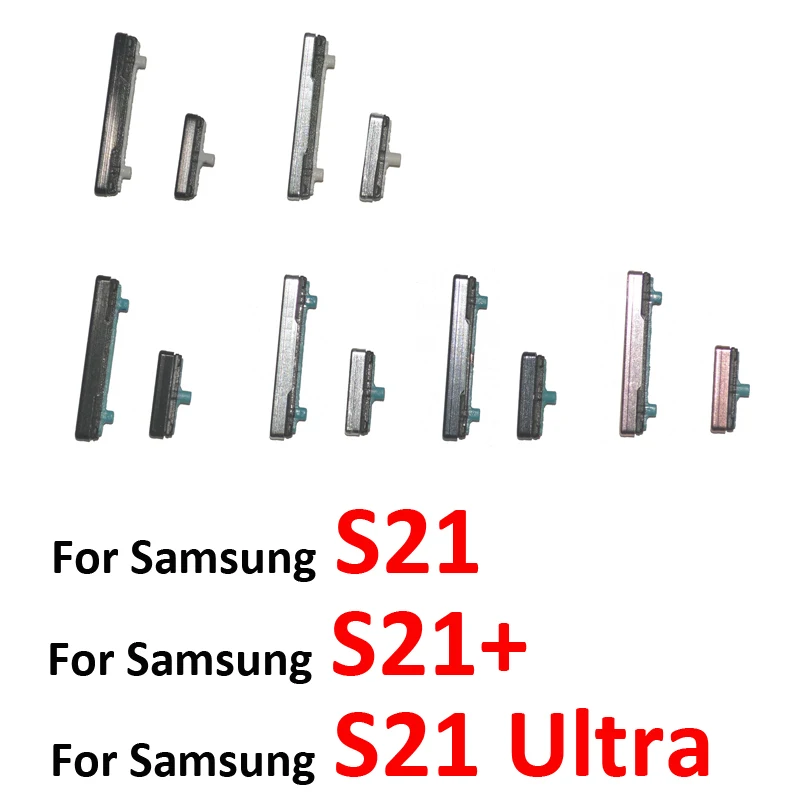 Power Lautstärke Taste Für Samsung Galaxy S21 Ultra S21 + Telefon Neue S21 Plus Gehäuse Rahmen Ein Aus Schlüssel Push-lock-Taste